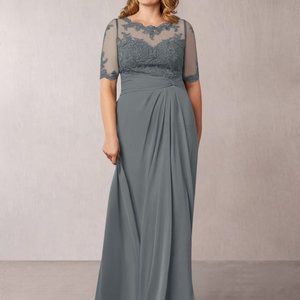 AZAZIE ALCYONE DRESS Size 14 - NOT THE GRAY - it's GRAPE - other photos blurry